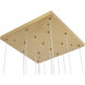 Canada 15 Light 23.6 inch Gold Chandelier Ceiling Light